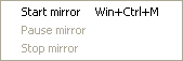 Mirror context menu