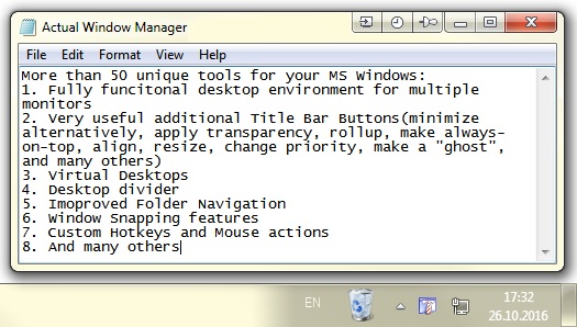 Actual Window Manager 6.4
