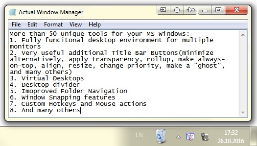 Actual Window Manager screen shot