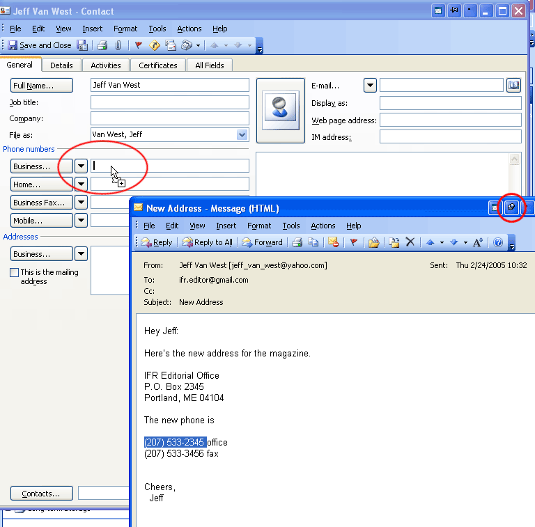 Actual Window Manager on a Tablet PC: With the e-mail pinned on top, you can drag and drop all day without actively switching windows.