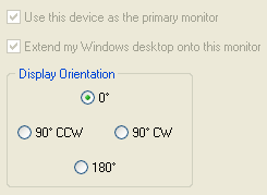 How to specify custom display orientation: landscape, portrait, reversed landscape, reversed portrait