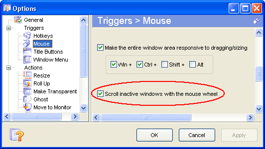 "Scroll inactive windows with the mouse wheel" option