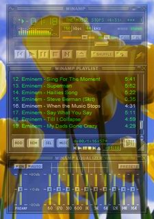 Make transparent all Winamp skins with Actual Tools programs
