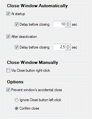 Closing Property Sheet