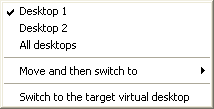 Move to Virtual Desktop context menu