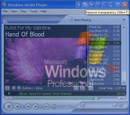 Microsoft Window Media Player