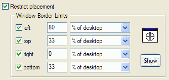 Restriction settings for the ICQ contact list