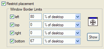 Restriction settings for the MSN Messenger contact list