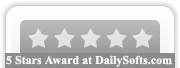 5 Stars Award at DailySofts.com