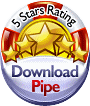 Awarded 5 Stars at the DownloadPipe Software Library