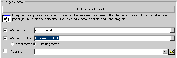 Actual Window Manager Target Window